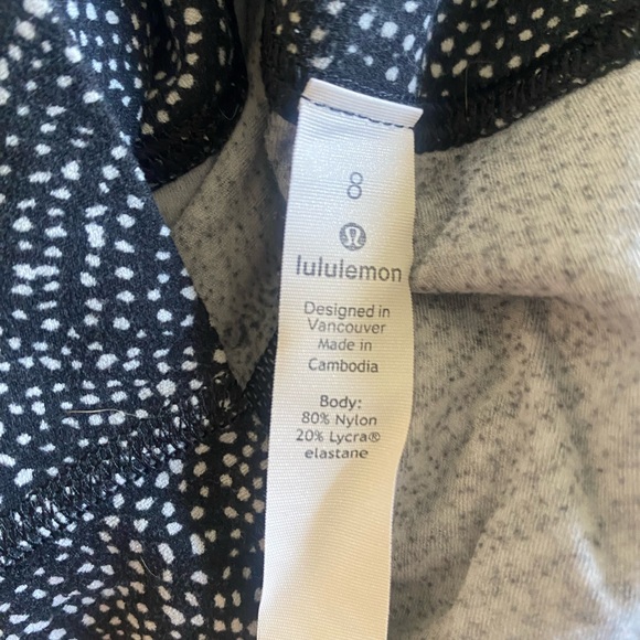 Lululemon High Waist 25inch - polka dot. Ulta soft, minimally worn! - Picture 3 of 3